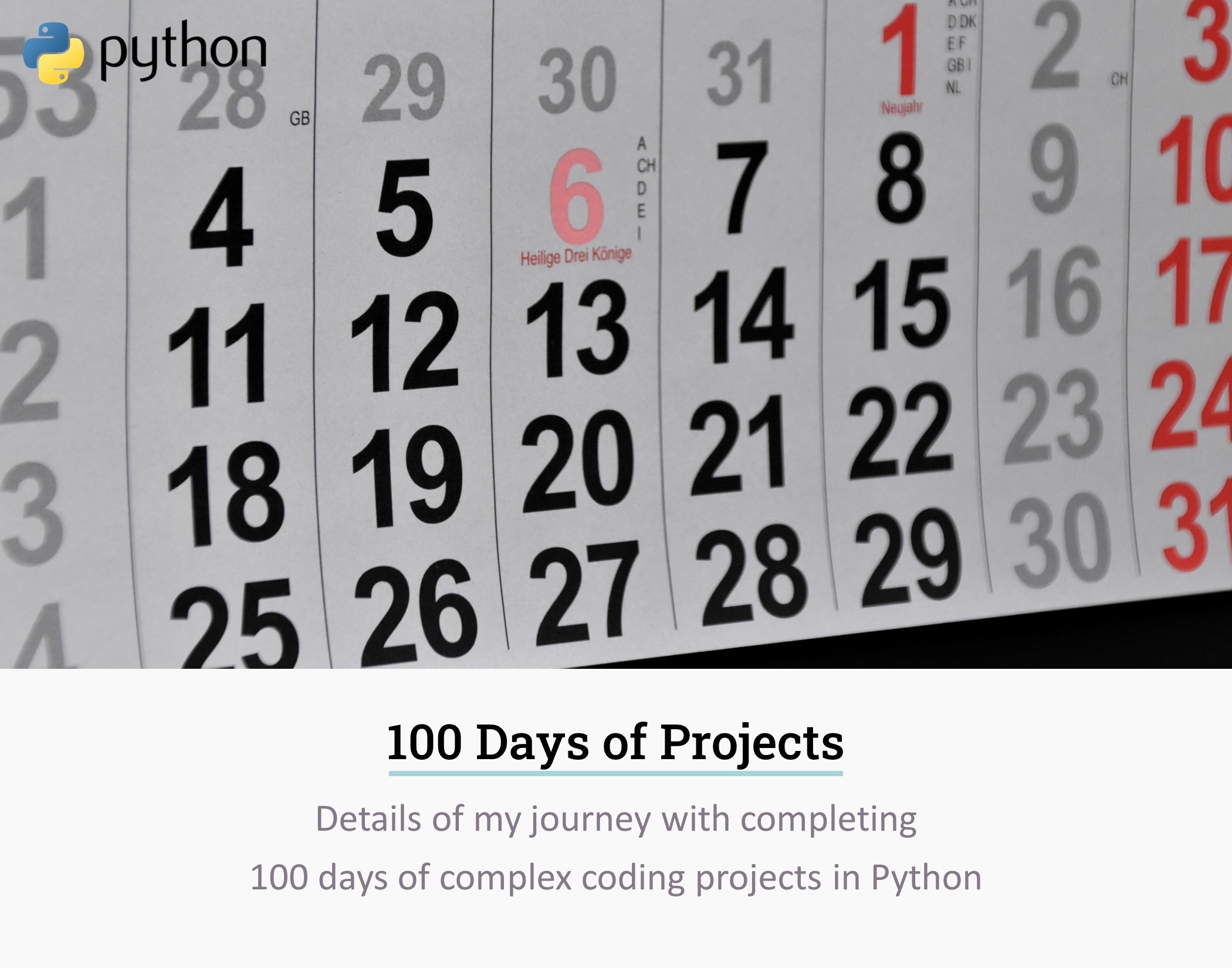 100 Days of Projects